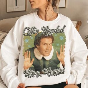 {Boutique} "Ninny Muggins" White Crewneck